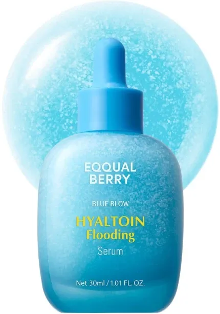 EQQUALBERRY Hydrating Serum for Face 1 01oz 30ml with Hyaluronic Acid Ceramides and Glacier Water