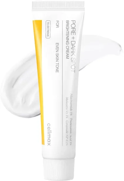 Celimax Pore Minimizing and Dark Spot Brightening Cream 35ml Effective Niacinamide and Tranexamic A…