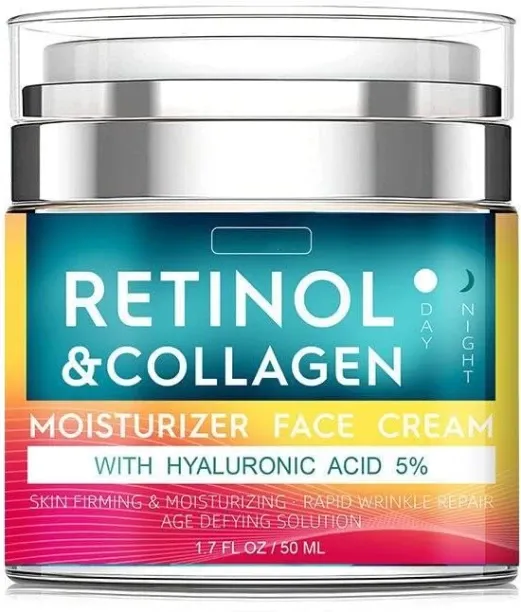 SHIJIN Retinol Cream for Face with Hyaluronic Acid, Day & Night Anti-Aging Moisturizer for Women an…