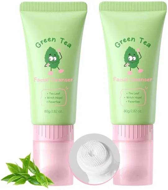 SHIJIN Deep Green Tea Natural Face Wash- Face Scrubber, Oil Control, Pore Cleansing, Sustained Hydr…