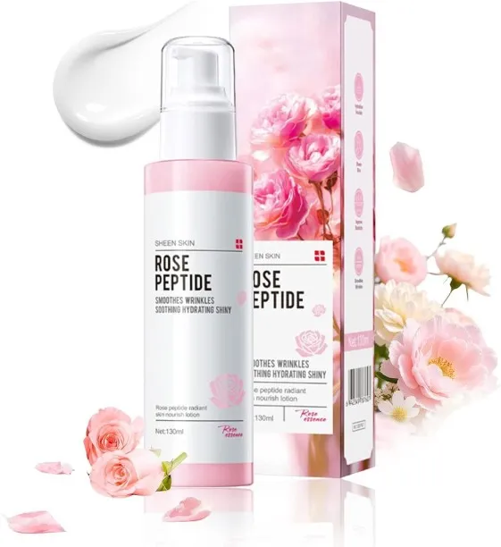SHIJIN Rose Peptide Face Moisturizer,Hydrating & Firming Facial Lotion | Soothes Nourishing Dry Dul…