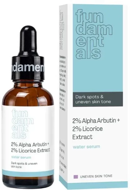 Fundamentals Skincare 2% Alpha Arbutin, 2% Licorice Extract, 2% Niacinamide Serum Pigmentation