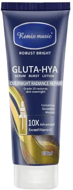 Remix Music Gluta-Hya Overnight Radiance Repair Serum Burst Lotion