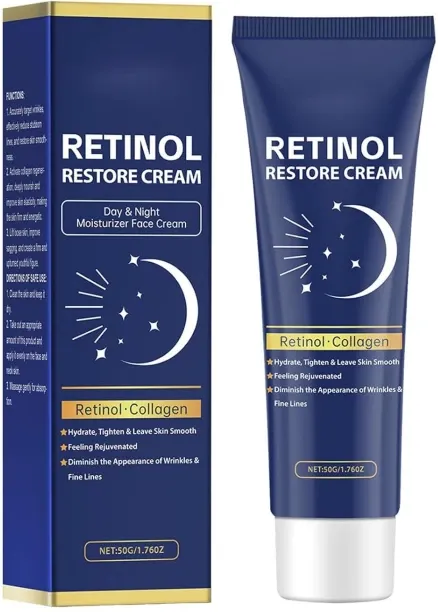 LIUHUI Retinol Restore Cream, Day& Night Moisturizer Face Cream with Retinol, Collagen, Hyaluronic …