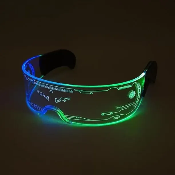 Fantasy Town LED Glasses w/Bilateral 7 Colors Smart Glass Attach