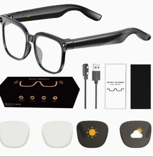 Wagu drum AI Smart Glasses, 8MP Camera & Hands-Free 4K Video Recording, Real-Time Translation,AI As…