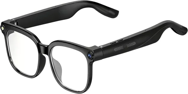 LIUHUI Smart Glasses with HD Camera, Recording Glasses,AI Voice Assistant, Bluetooth Call, Remote P…