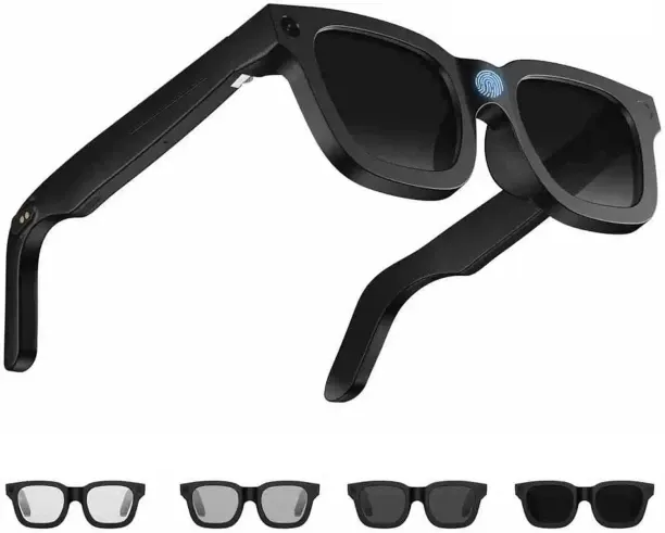 AI Smart Glasses 8MP HD Video Recording Glasses, AI Voice Assistant, Real-Time Translation, Anti-Bl…