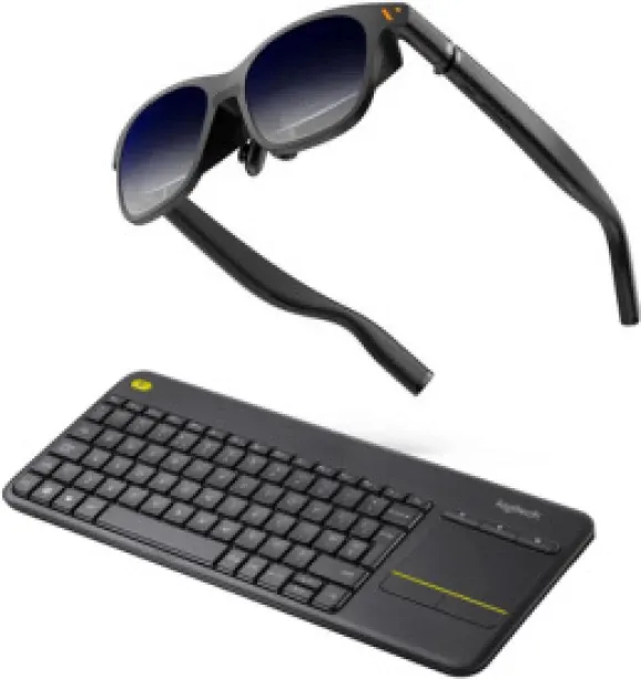 Viture Pro XR Glasses + Logitech K400 Plus Wireless Keyboard Bundle and Portable Virtual Display & …