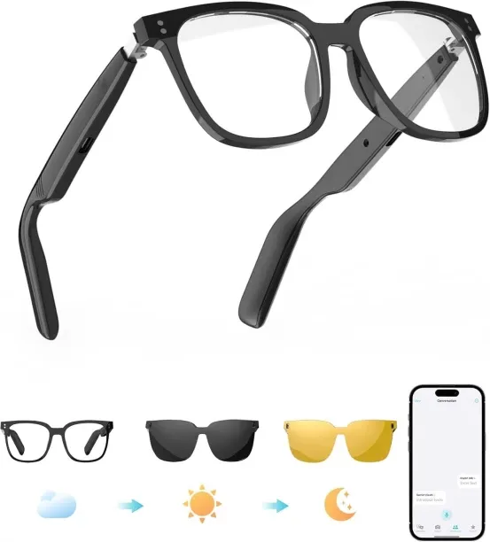Fariedl AI Bluetooth smart glasses anti-blue light translation call music open style Smart Glasses