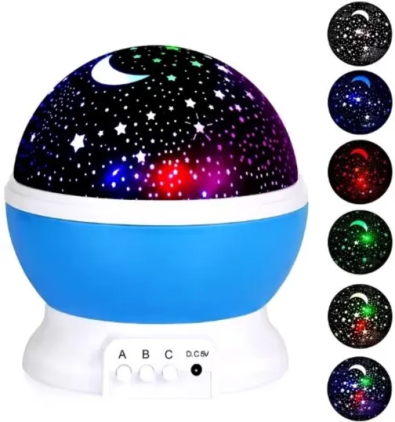 Generic Projector Lamp Children Bedroom Night LED Light Baby Lamp Decor Rotating Star Nursery Moon …