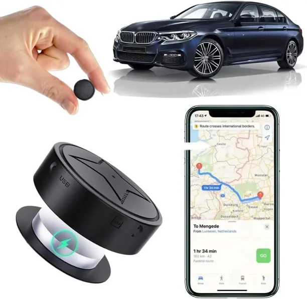 Granty GPS Tracker for Vehicles, Strong Magnetic Car Vehicle Tracking Anti-Lost, No Monthly Fee, No…
