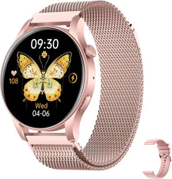 BezosMax KC88 Smart Watch with Sleep/Heart Rate Monitor for Android iPhone, 100+ Sport Modes Fitnes…