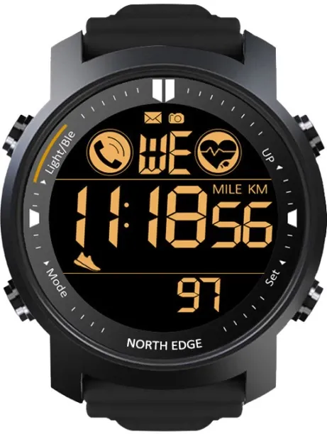 TAOJIANG NORTH EDGE LAKER Smart Watch for Men - 50M Waterproof Fitness Tracker with Heart Rate Moni…