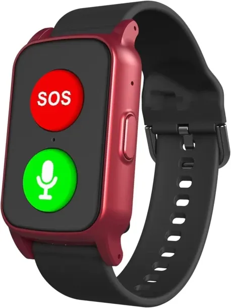 Wagu drum Fall Detection Smart Watch for Seniors Fall Alert Watch with GPS Track SOS Heart Rate Mon…