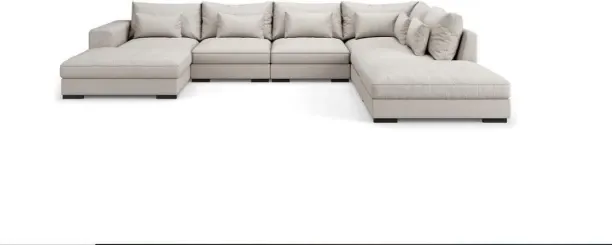 Designer Rooms DR001 Linen 5 Seater  Sofa