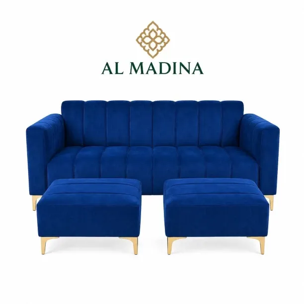 AL MADINA AL1055 Velvet 3 Seater Sofa