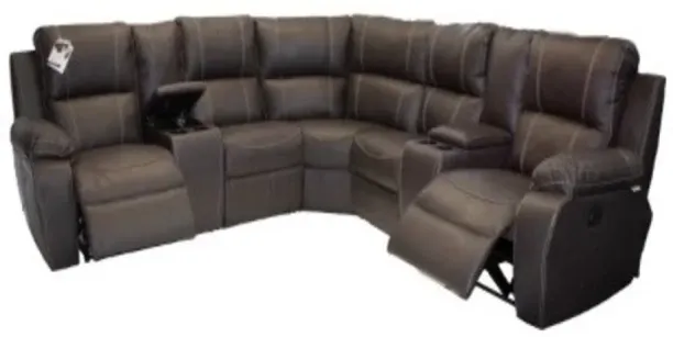 TheLink Modern Furnitures Genuine Full Leather Premier 5 Seater Corner Unit Special (2 Action) Plus…