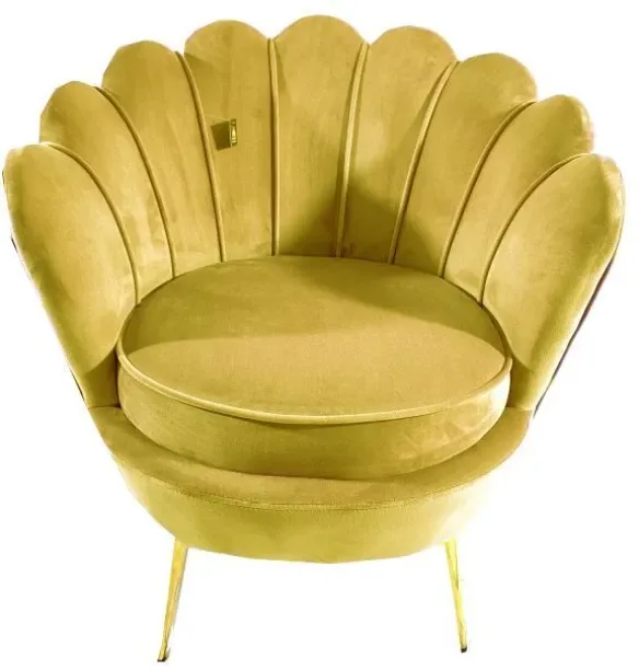 SMTE Tulip Velvet 1 Seater  Sofa