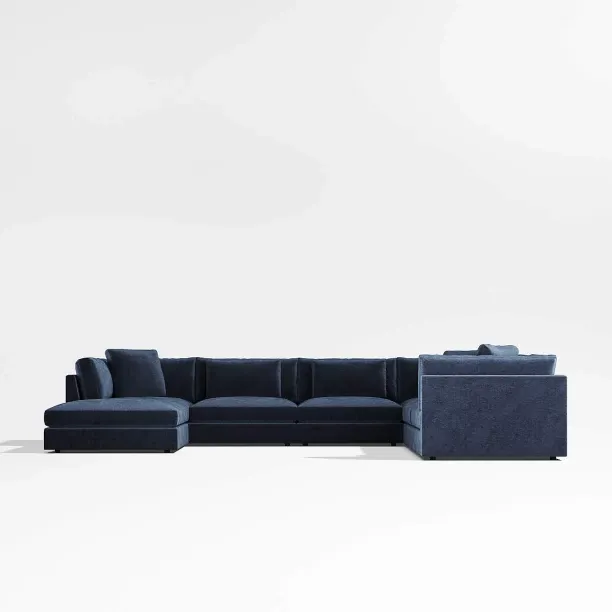 Detroit Furn 013 Velvet 5 Seater  Sofa