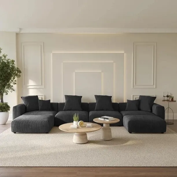 WOODLY n/a NA 6 Seater  Sofa