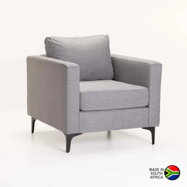 VIVIDITTO SAINT FABRIC ARMCHAIR - BLACK LEG Polyester 1 Seater  Sofa