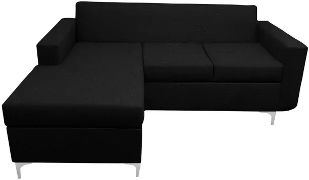 Bedplanet Furniture L Shaped Fabric Couch Corner Chaise Synthetic 3 Seater  Sofa