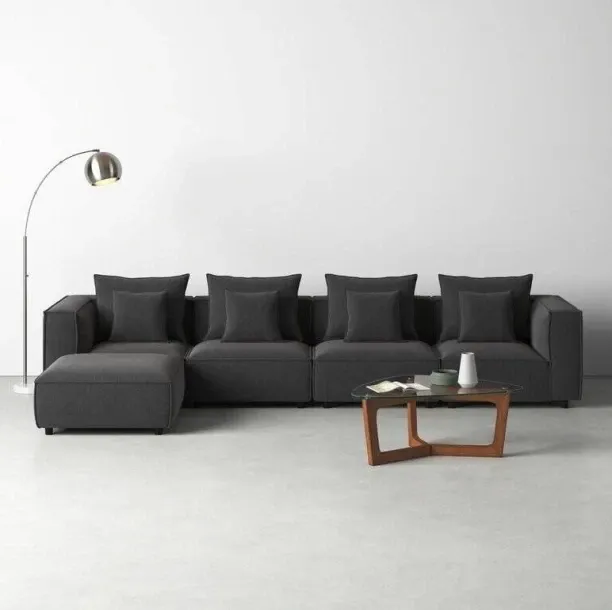 Secret Box Furniture SBF60674 Linen 5 Seater  Sofa