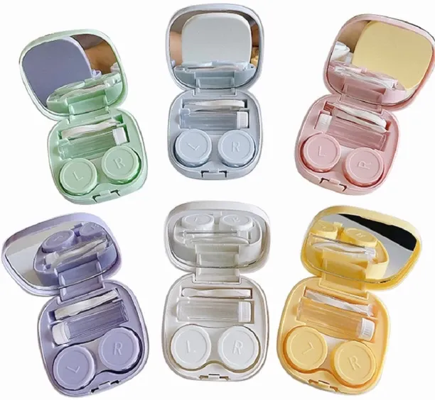 RUIQI Plastic Portable Contact Lens Case Kit