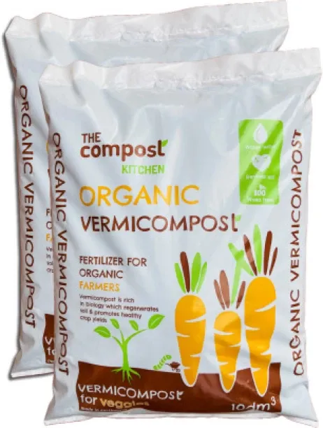 The Compost Kitchen Vermicompost for Veggies Fertilizer