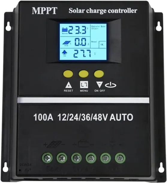 Xiatian 100A MPPT Solar Charge Controller, 12V/24V/36V/48V Auto Detect Solar Regulator, Max 90V PV …