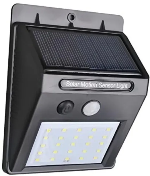 Generic PL-9 Solar Powered LED Wall Light, Motion PIR Sensor and CDS Night Sensor Solar Light Set