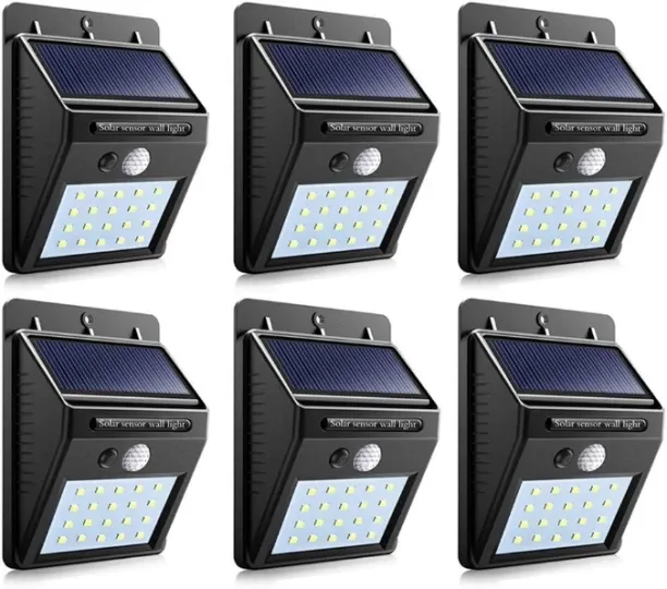 Generic 6 Pack Wall Mount Sensor Solar Lights Solar Light Set