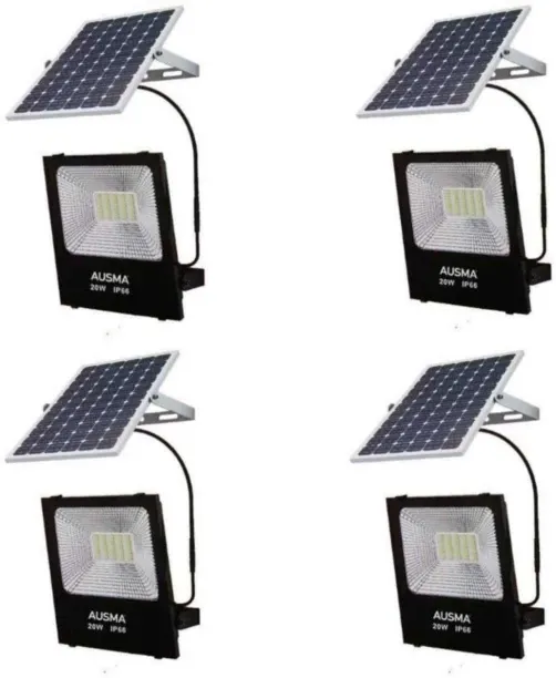 Ausma Solar floodlight + Panels Solar Light Set