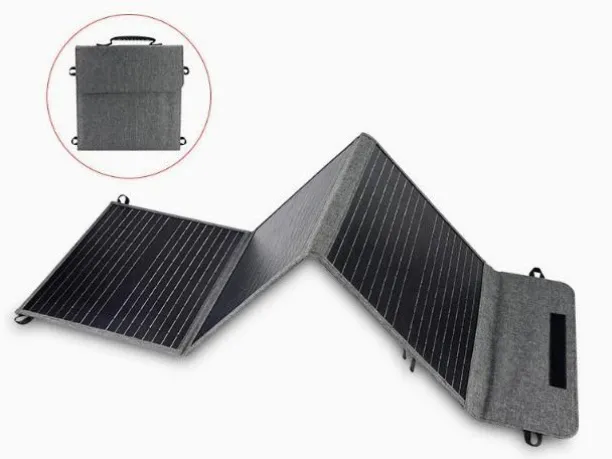 BOWENSTORE Single-crystal 60W solar folding pack ETFE portable 18V single-crystal silicon outdoor c…