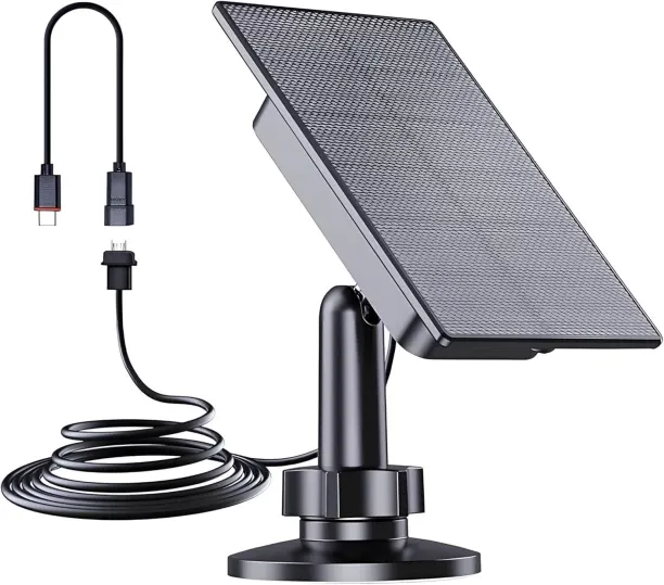gaoshang Solar panel for Blink camera, 2W IP66 waterproof, comes with 3M cable, built-in battery Ty…