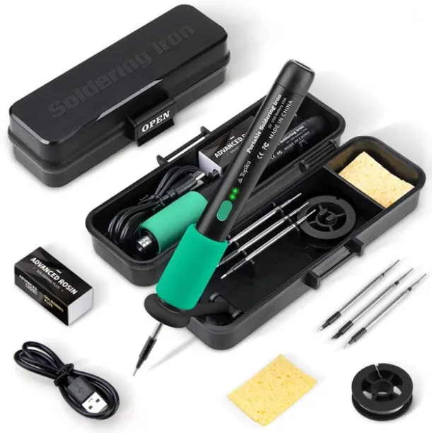 Topika Cordless Soldering Iron Kit, 60w, USB Rechargeable 3 temp Settings Temperature Controlled