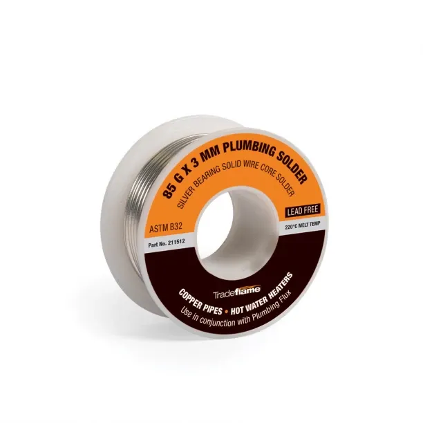Tradeflame Plumbing Solder Solid Core 85g Simple