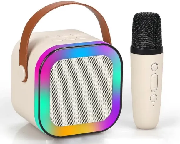 Karaoke Mini Speaker Bluetooth Wireless Portable Microphone Wireless Mobile/Tablet Speaker StereO B…