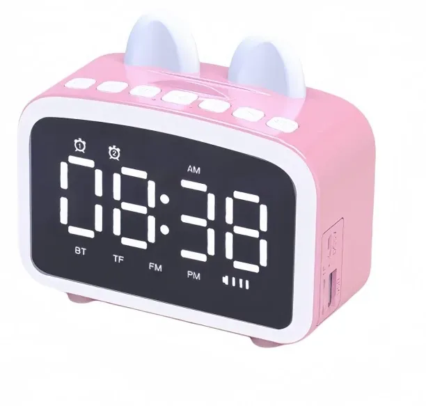 Tidecus Bluetooth Alarm Clock with Radio FM, Digital Clocks with Bluetooth Speaker, LED Display, Be…