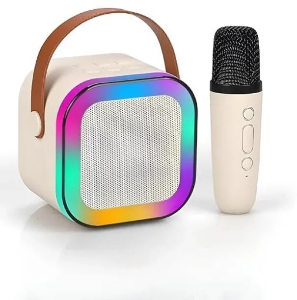 Speaker Karaoke Mini Speaker Karaoke Bluetooth Wireless Portable Microphone Bluetooth Portable Spea…