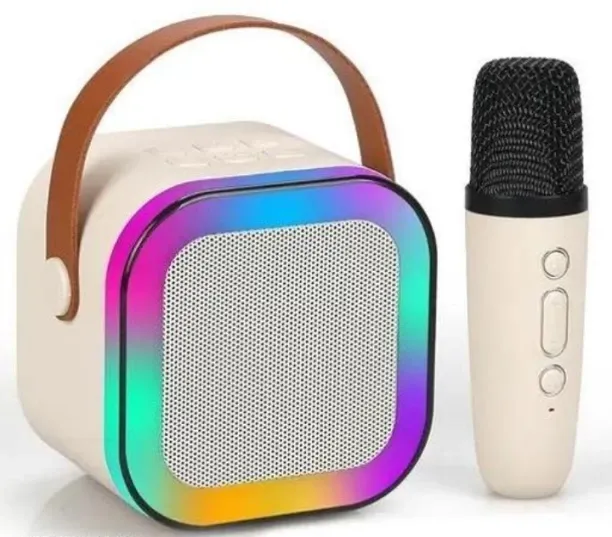 Mini Speaker Karaoke Bluetooth Wireless Portable Microphone Condere Bluetooth Portable Speaker Ster…