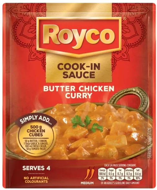 Royco Butter Chicken Curry Dry Cook In Sauce