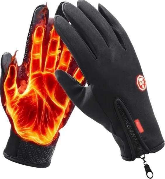 LIUHUI Anti-Slip Waterproof Thermal Winter Gloves for Men and Women, Windproof Cold Weather Motorcy…