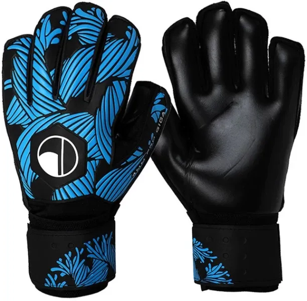 marevic Football goalkeeper gloves, latex finger protection anti-slip, for children and adults trai…