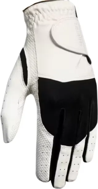 HOME GYM Women's Golf Resistance Glove For Right-Handed Players - White And Black - L Golf Gloves