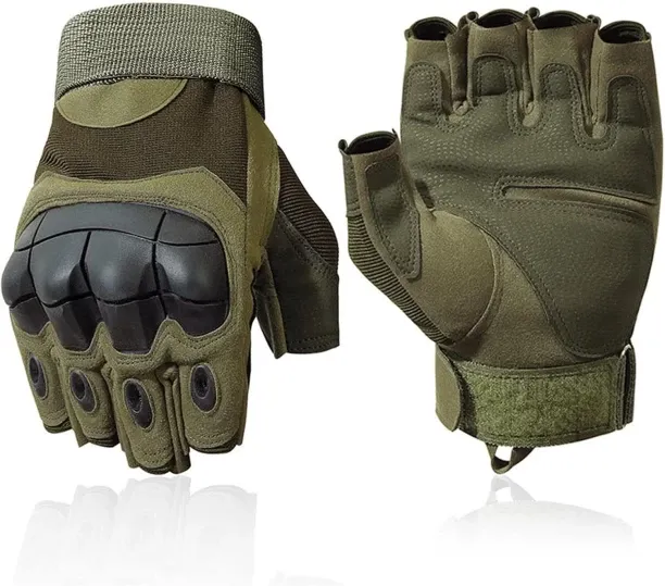 Fariedl Fingerless Gloves，Outdoor Fingerless Gloves for Men - Driving, Hiking, Biking & Motorcycle …
