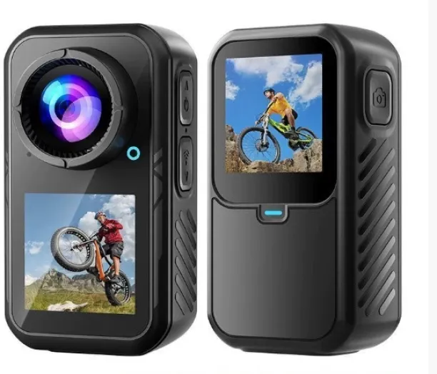Bloo The dual-screen action camera and thumb action camera can be worn on the chest Sports and Acti…
