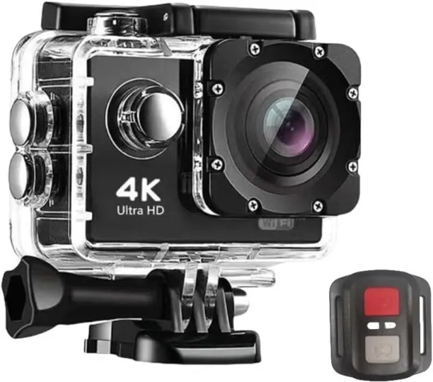 BOWENSTORE 4K Ultra HD Action Camera, 20MP Waterproof Sports Camera up to 30m,170° Wide Angle, 2.0-…