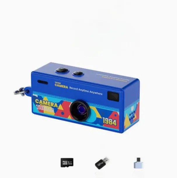 BOWENSTORE Mini Thumb Camera - Portable Children's Retro Mini Pocket Camera for Outdoor Sports - 32…